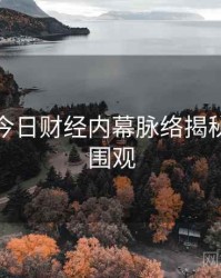 黑料网今日财经内幕脉络揭秘，欢迎围观