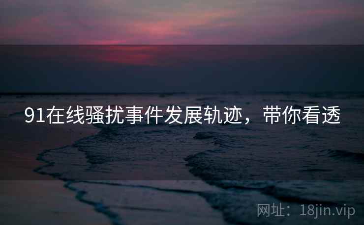 91在线骚扰事件发展轨迹，带你看透