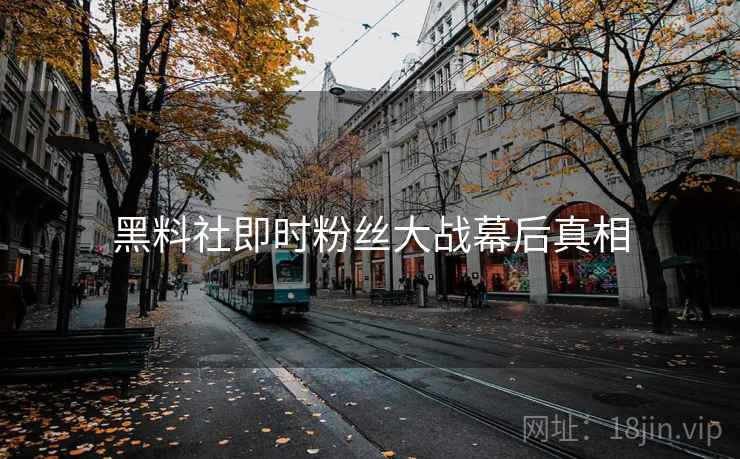 黑料社即时粉丝大战幕后真相